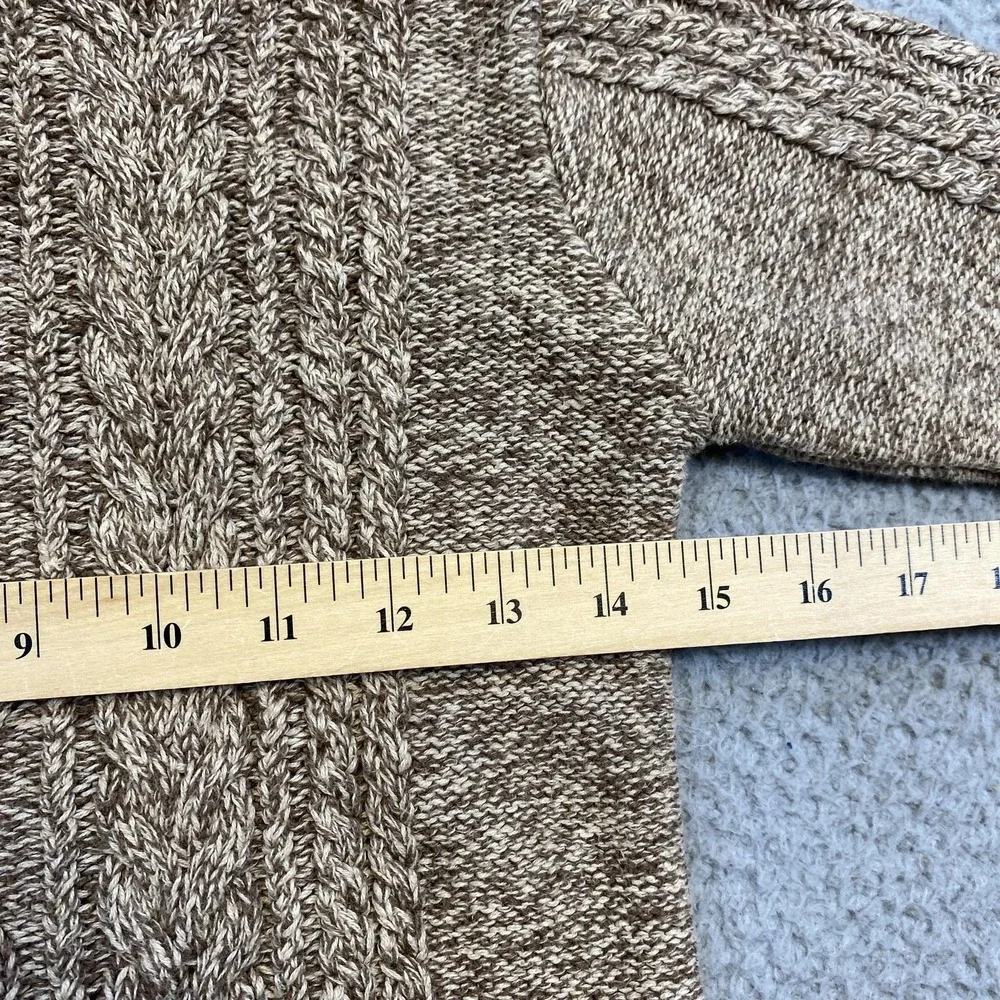 Gymboree Sweater Kids 5-6 Brown‎ Cable Knit Pullover Cotton Winter Crewneck
